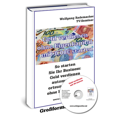 Geld verdienen ohne Eigenkapital mit 0 € starten (DVD)
